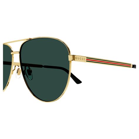 Gucci Men's Gg1233sa Gold Navigator Sunglasses 